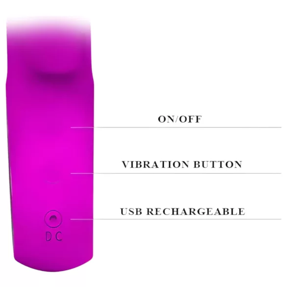 Pretty Love Webb - vibrator sa stimulatorom klitorisa (pink)