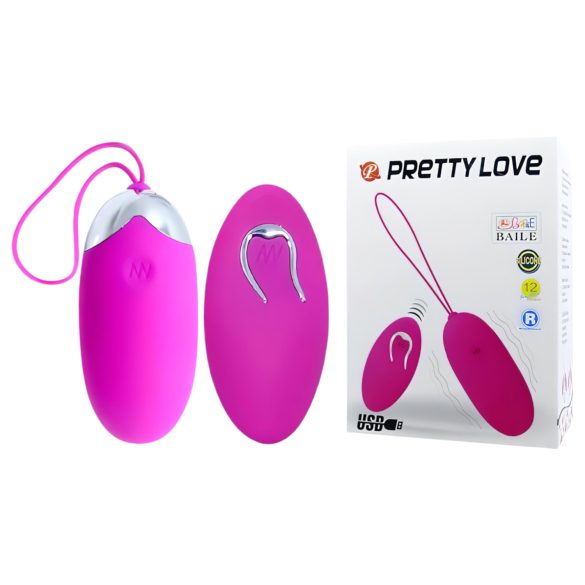 Pretty Love Berger - akumulatorsko, bežično, vibrirajuće jaje (pink)