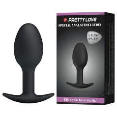 Pretty Love - analni dildo (crni)