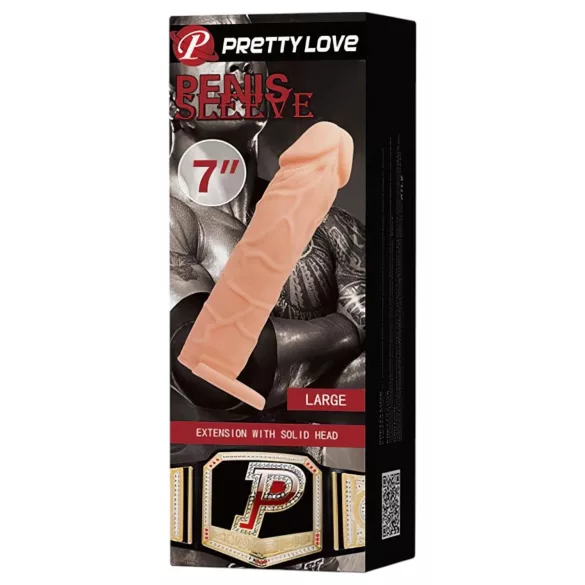 Pretty Love - Navlaka za penis s prstenom (prirodna)