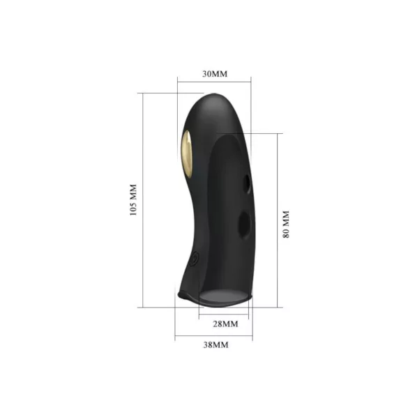 Pretty Love Marico - elektro stimulacioni vibrator za prst (crni)