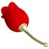 Pretty Love Rose Lover - dvostruki vibrator ruža (crveni)