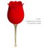 Pretty Love Rose Lover - dvostruki vibrator ruža (crveni)