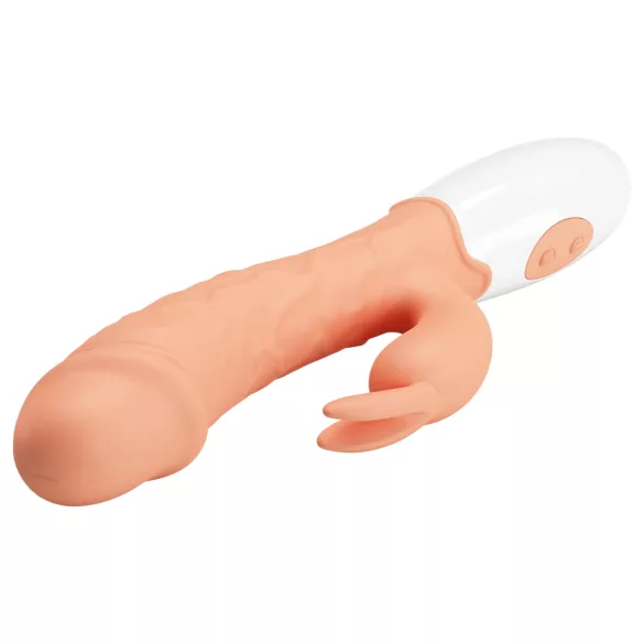 Pretty Love Uskršnji Zeka - vibrator sa stimulatorom za klitoris (natur)