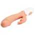 Pretty Love Uskršnji Zeka - vibrator sa stimulatorom za klitoris (natur)