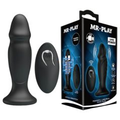 MR. PLAY - crni bežični analni vibrator, punjiv