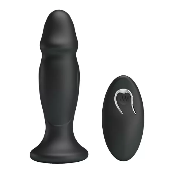 MR. PLAY - crni bežični analni vibrator, punjiv