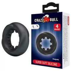 Ludi Bik - stimulativni prsten za penis (crni)