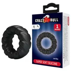 Crazy Bull - ekstra jaka penis prsten (crna)
