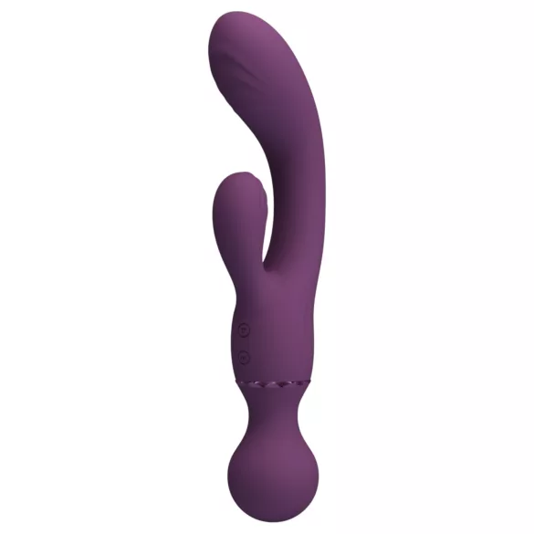 Pretty Love All Rounder - vibrator sa dvostrukom glavom za G-tačku i klitoris (ljubičasti)