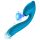 Vibeconnect - vodootporni G-tačka vibrator i klitoralni stimulator (plavi)