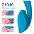 Vibeconnect - vodootporni G-tačka vibrator i klitoralni stimulator (plavi)
