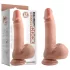 Dual Density - реалистичан дилдо са чашом, 18cm (природна боја)