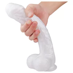   Seksi HD Martin - dildos sa vakumom, sa testisima i jaja (bela)