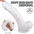 Seksi HD Martin - dildos sa vakumom, sa testisima i jaja (bela)