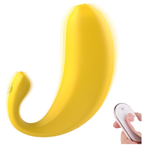 Sex HD - pametno vibrator jaje u obliku banane (žuto)