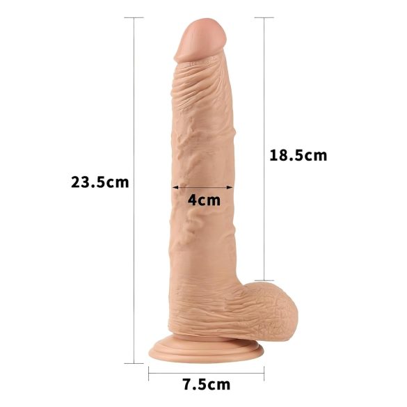 Lovetoy Real Extreme - dildo sa vakumom - 24cm