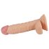 Lovetoy Real Extreme - dilda sa vakumskim postoljem, 19cm, prirodna boja