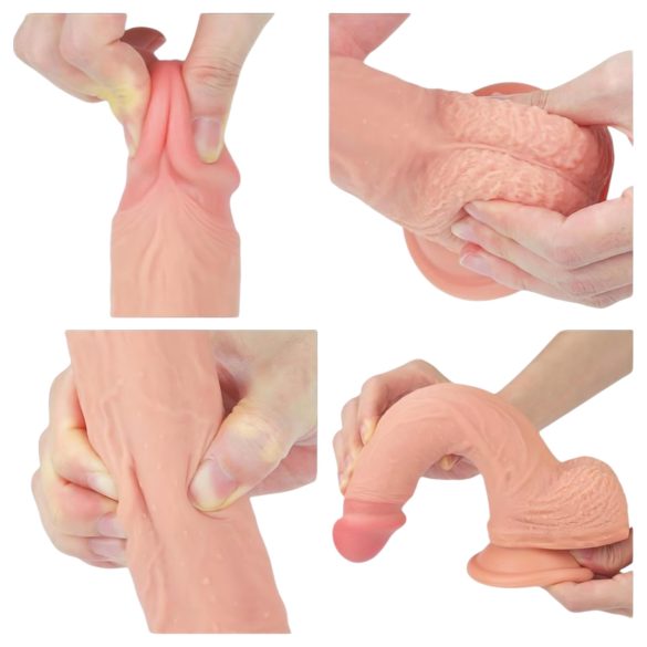 Lovetoy Prirodni Penis - realistični dildo sa vakumom 21cm (natur)