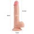 Lovetoy Prirodni Penis - realistični dildo sa vakumom 21cm (natur)