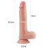 Lovetoy Prirodni penis - dvostruka tekstura 20cm (natur)