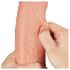 Lovetoy Pravi Osećaj - Dvostruki Dildo 28cm (prirodno)