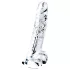 Lovetoy Flawless Clear - dildo sa vakumskim postoljem - 19 cm (proziran)