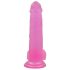 Lovetoy Jelly Studs - dildо sa vakum bazom - 20cm (ružičasti)