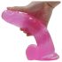 Lovetoy Jelly Studs - dildо sa vakum bazom - 20cm (ružičasti)
