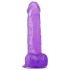 Lovetoy Jelly Stud - ljubičasti dildo sa vakumom 20cm