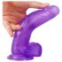 Lovetoy Jelly Stud - ljubičasti dildo sa vakumom 20cm