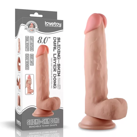 Lovetoy Dvostruki Uživač - 21cm (prirodna boja)