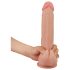 Lovetoy Sliding-Skin - dvoslojni dildo - 23cm (naturalan)
