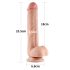 Lovetoy Sliding-Skin - dvoslojni dildo - 23cm (naturalan)