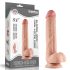 Lovetoy Sliding-Skin - dvoslojni dildo - 23cm (naturalan)