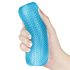 Lovetoy Trening Majstor - Dvostrani rebrasti masturbator (plavi)