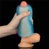 Lovetoy Trening Majstor - Dvostrani rebrasti masturbator (plavi)