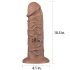 Lovetoy Chubby - realistično dildo sa vakumom - 25cm (natur)