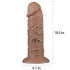 Lovetoy Chubby - realistično dildo sa vakumom - 25cm (natur)