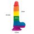 Lovetoy Prider - realistični dildo sa testisima - 20cm (duga)