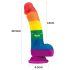 Lovetoy Prider - realističan silikonski dildo - 19cm (duga)