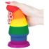 Prider plug - analni širič - 15cm (duginih boja)