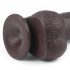 Lovetoy Sliding-Skin - dvostruki dildo - 23cm (braon)