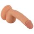 Gospodin Drzak - prirodni dildo sa testisima i vakumom - 18cm