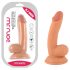 Gospodin Drzak - prirodni dildo sa testisima i vakumom - 18cm