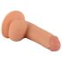 Gospodin Drzak - prirodni dildo sa testisima i vakumom - 18cm
