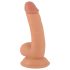 Gospodin Drzak - prirodni dildo sa testisima i vakumom - 18cm