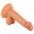 Gospodin Drzak - prirodni realistični dildo sa testisima, 17cm