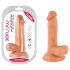 Gospodin Drzak - prirodni realistični dildo sa testisima, 17cm