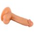 Gospodin Drzak - prirodni realistični dildo sa testisima, 17cm